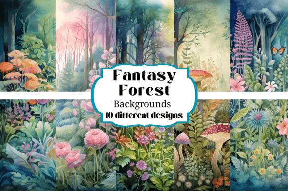10 Beautiful Fantasy Forest Backgrounds for Your Projects