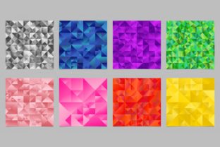 8 Gradient Triangle Backgrounds for Modern Geometric Design