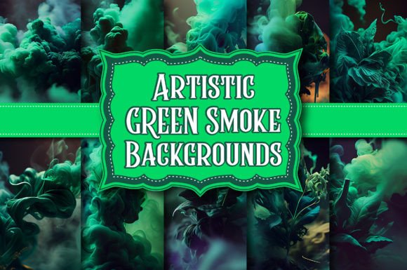 Artistic Green Smoke Backgrounds: A Designer's Guide