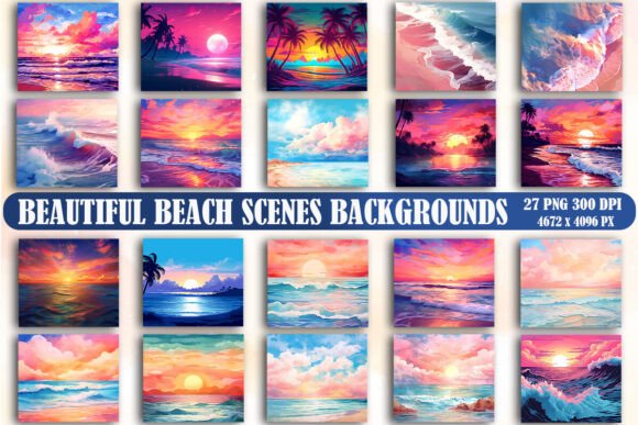 Bring Coastal Calm to Your Projects with Beautiful Beach Scenes Backgrounds