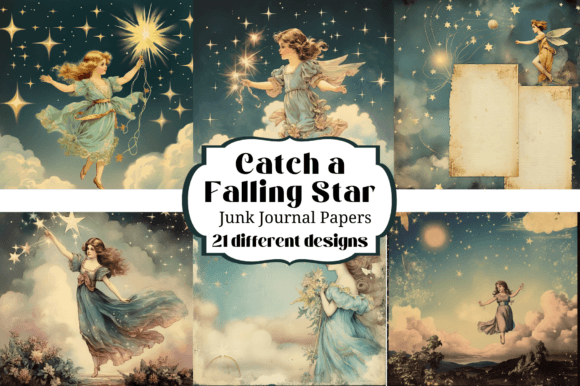 Catch a Falling Star Journal Backgrounds: Whimsy for Your Projects