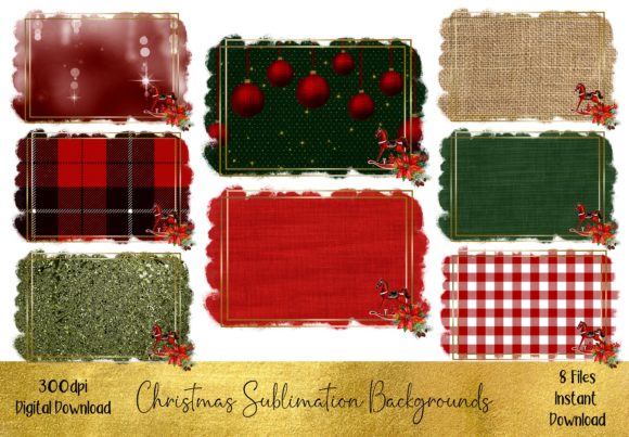 Christmas Sublimation Backgrounds: Festive Frames for Your Holiday Designs