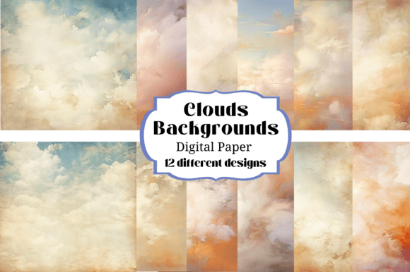 Dreamy Clouds Digital Paper: Your Go-To for Ethereal Design