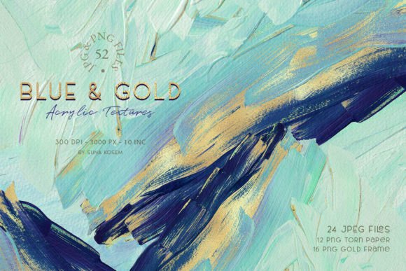 Elevate Your Designs with Turquoise & Gold Acrylic Backgrounds