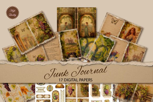 Grape-Infused Junk Journal Backgrounds: A Designer's Guide