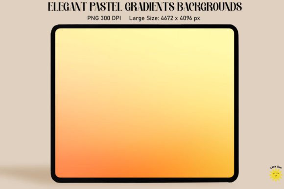 Lemon Orange Pastel Gradient Backgrounds: Warmth for Your Projects