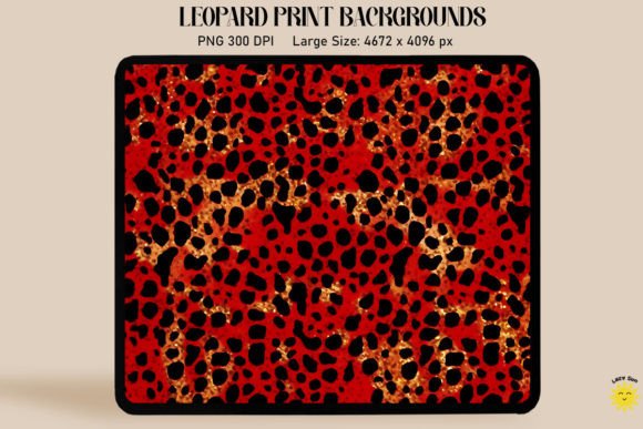 Red Leopard Print Backgrounds: Bold Digital Design Assets