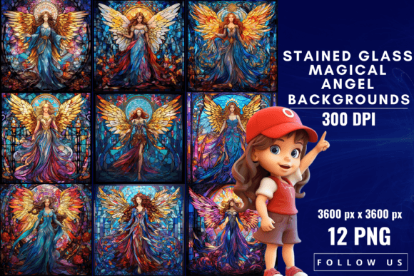 Stained Glass Magical Angel Backgrounds: A Guide to Ethereal Design