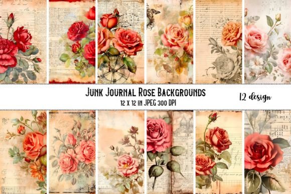 Timeless Elegance: Using Vintage Rose Scrapbook Paper Backgrounds