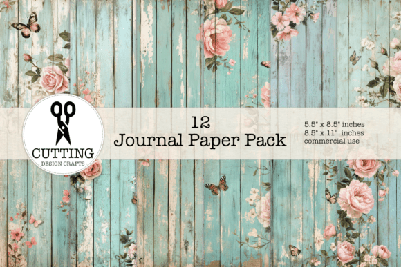 Timeless Romance on Wood: Exploring Shabby Chic Floral Backgrounds