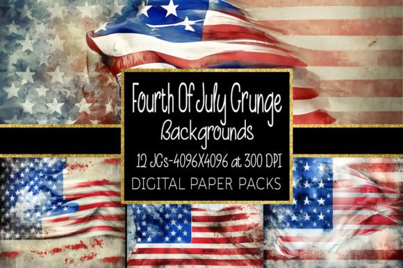 Unleash Patriotic Grit: Fourth of July Grunge Backgrounds