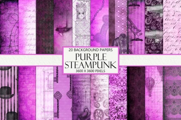 Unlocking the Aesthetic of Vintage Purple Steampunk Backgrounds